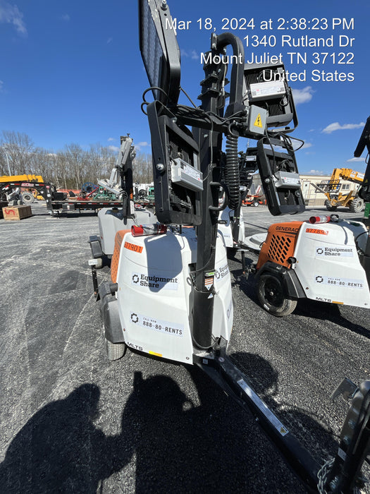 2023 Generac MLT2 Diesel, Flex Switch 120V Input, Powerzone Controller, 
(4) 320W LED Lights, 4kW Generator, 39.9 Gal Fuel Tank, 2" Ball, T3