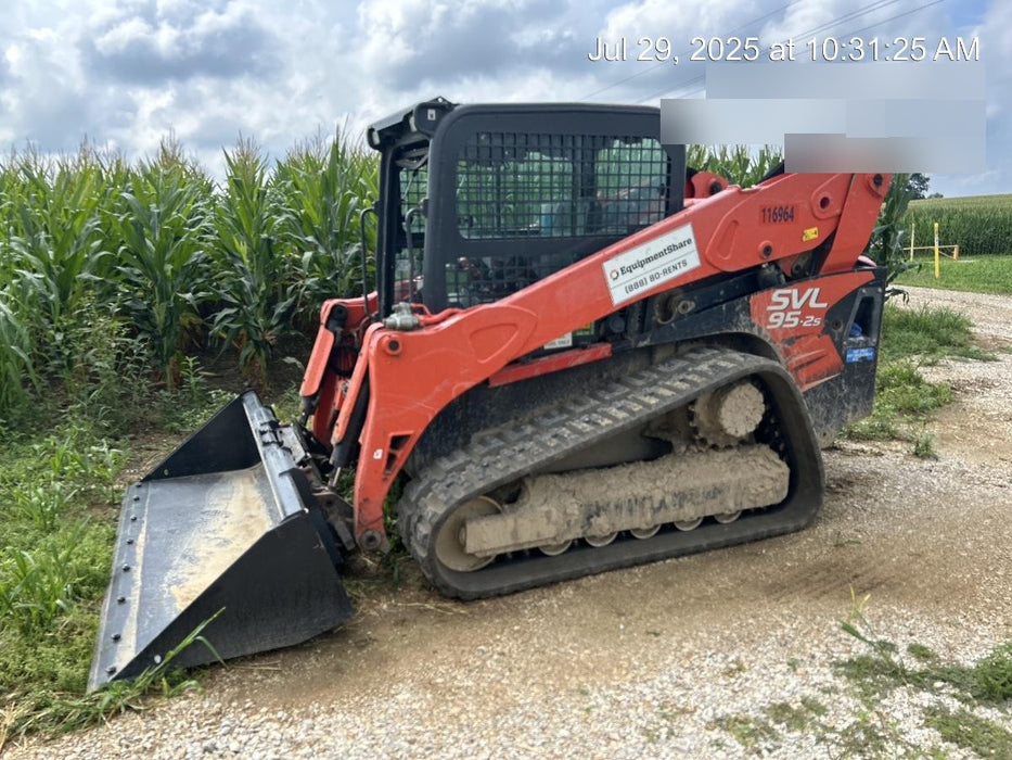2020 Kubota SVL95-2SHC Cab, Rubber Tracks, Hydraulic Quick Coupler