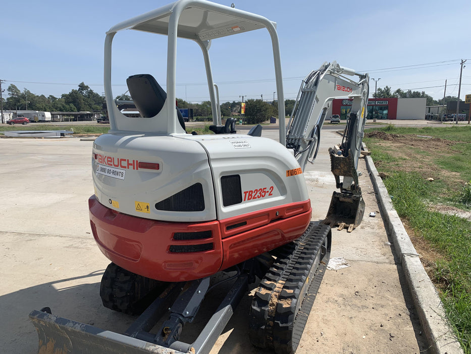 2020 Takeuchi TB235-2R Canopy, Rubber Tracks, Manual TAG QC