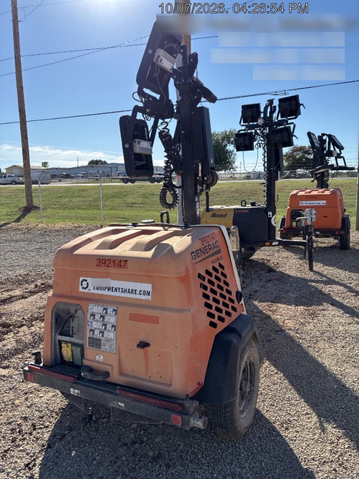 2024 Generac MLT2 Diesel, Flex Switch 120V Input, Powerzone Controller, 
(4) 320W LED Lights, 4kW Generator, 39.9 Gal Fuel Tank, 2" Ball, T3