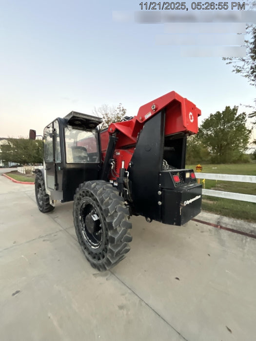 2019 Manitou MTA10055 Cab/Heat/Air, 120 HP, Solid Tires, Work Lights, Lift Hook, Auxiliary Hydraulics 66" Carriage and 60" Forks