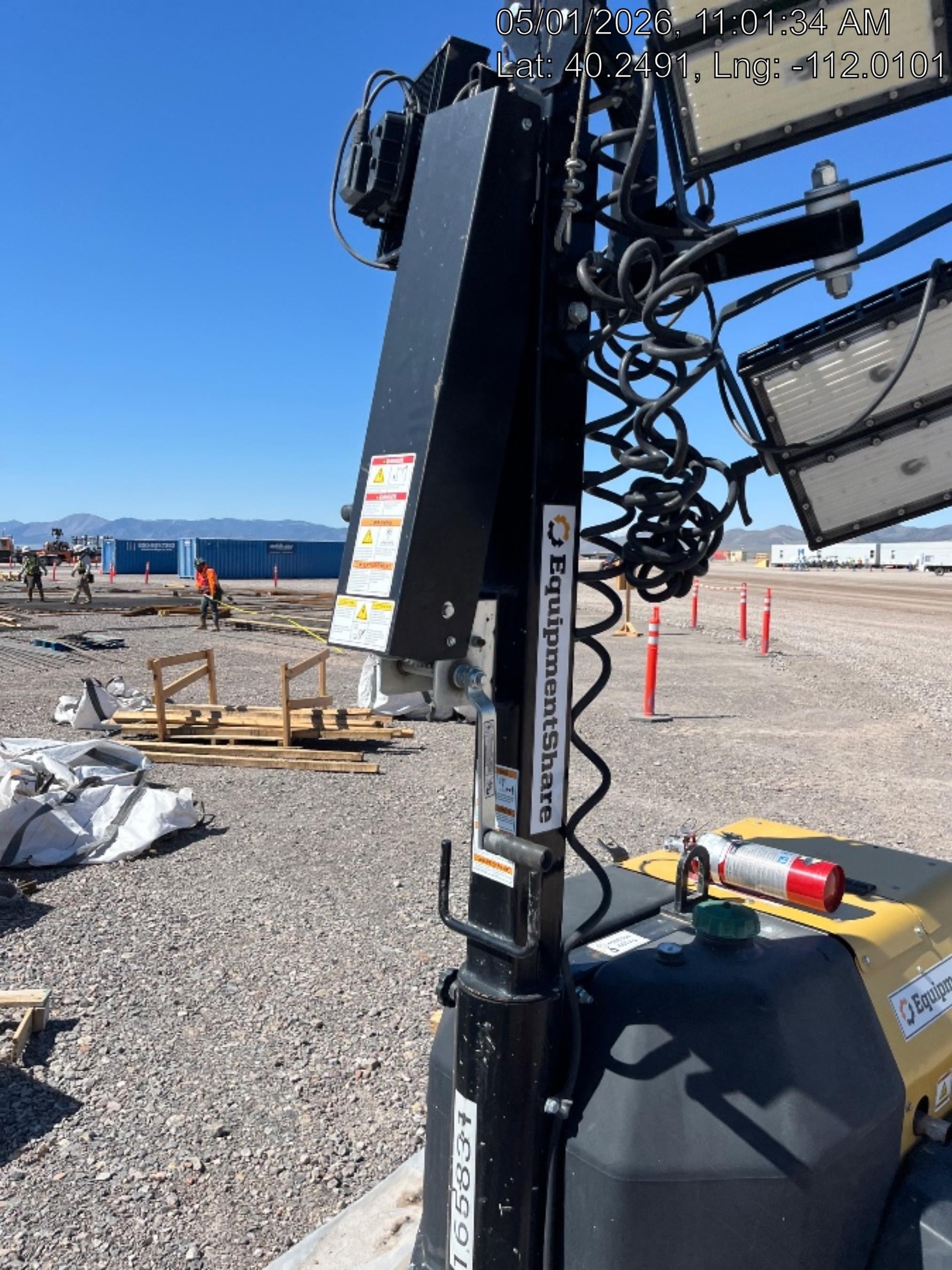 2021 Allmand NLV3GR (4) LED Light Fixture 350W, 23' Vertical Mast, 3kW Prime, Towable, Deep Sea L401, Leveling Jacks, Yanmar T4F 5.8hp