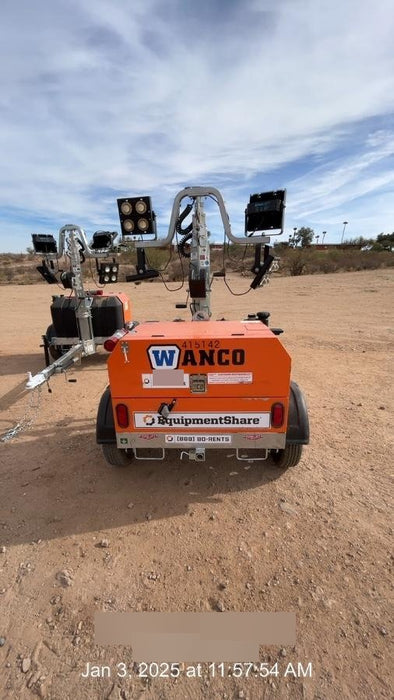 2024 Wanco WLTT-4MM4K Diesel, Deep Sea Controller, Shore Power Plug, Auto Start, (4) 350W LED Floodlights, 4kW Generator, 60 Gal Fuel Tank, 2" Ball, T3