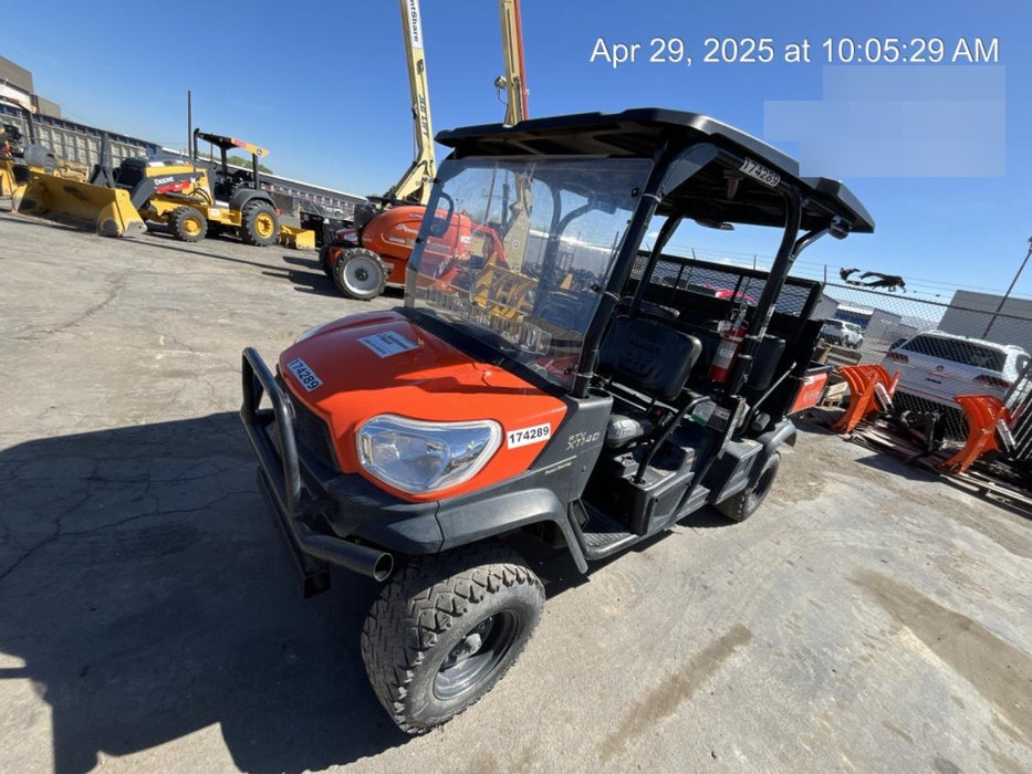 2021 Kubota RTV-X1140W-H Plastic Canopy, Windshield Acrylic Clear, LED Strobe Light, Wire Harness Kit, Back up Alarm
