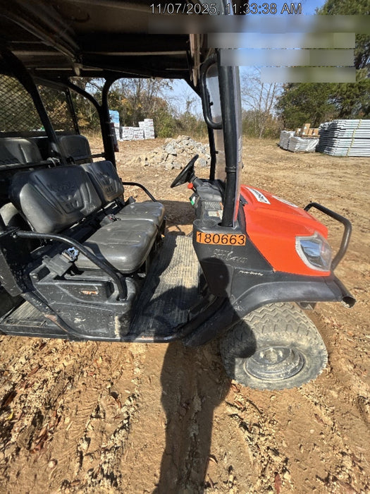 2021 Kubota RTV-X1140W-H Plastic Canopy, Windshield Acrylic Clear, LED Strobe Light, Wire Harness Kit, Back up Alarm