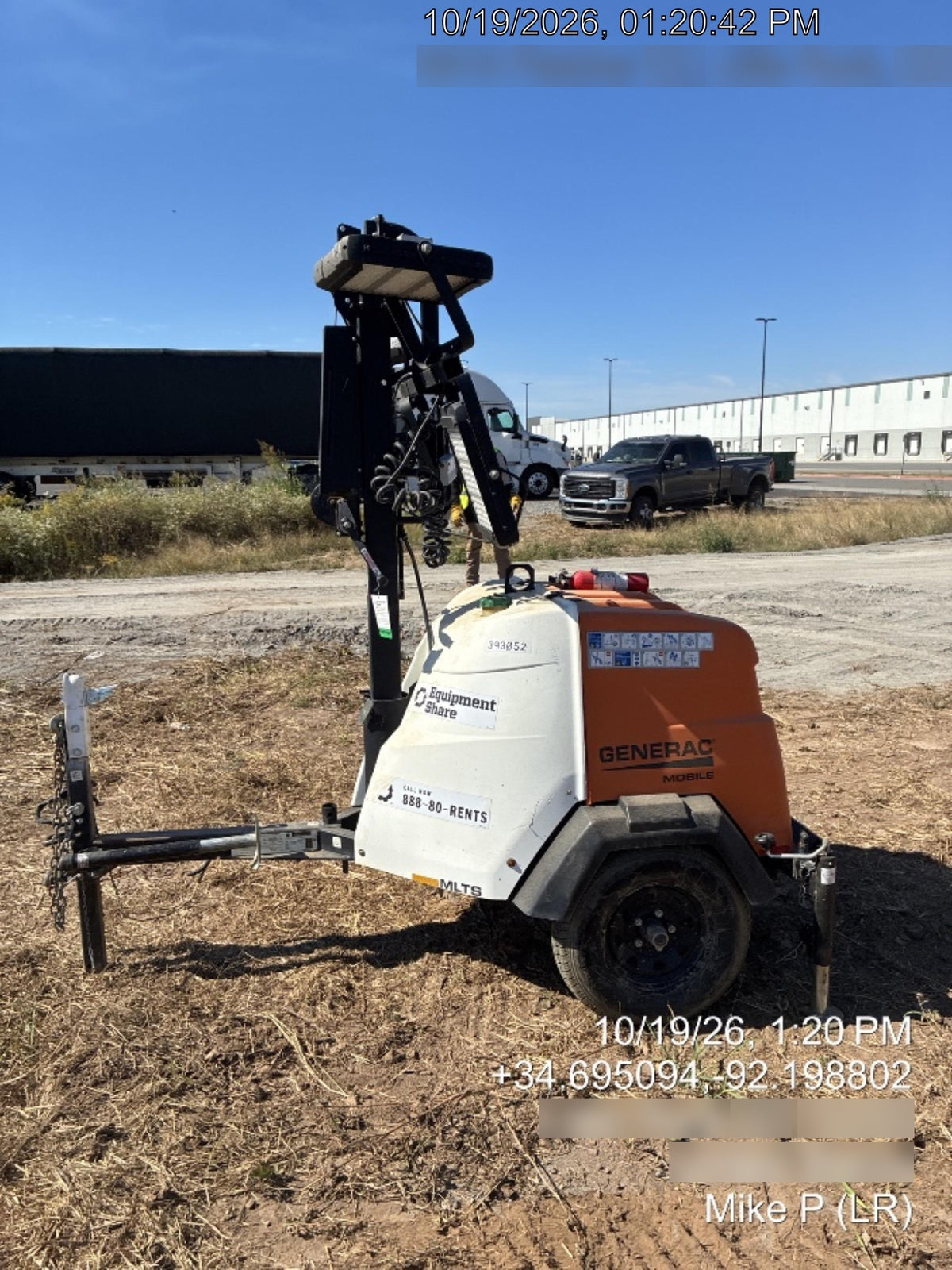 2024 Generac MLT2 Diesel, Flex Switch 120V Input, Powerzone Controller, 
(4) 320W LED Lights, 4kW Generator, 39.9 Gal Fuel Tank, 2" Ball, T3
