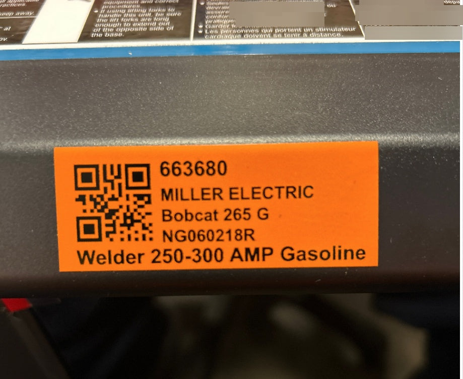 2026 MILLER ELECTRIC Bobcat 265 G