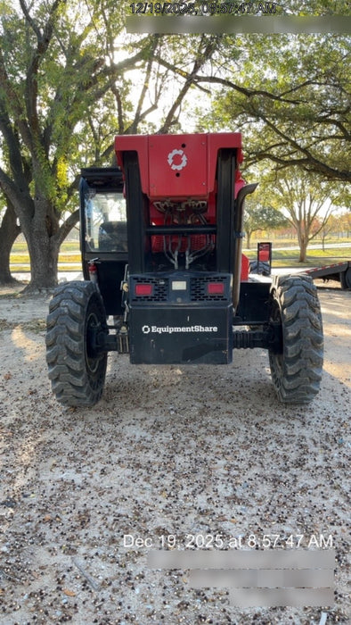 2019 Manitou MTA8044 74hp T4F, Cab/Heat/Air, Cab and Boom LED work lights, Auxiliary Hydraulics, Solid Tires, Amber strobe, Lift Hook 66" Carriage, 60" Forks