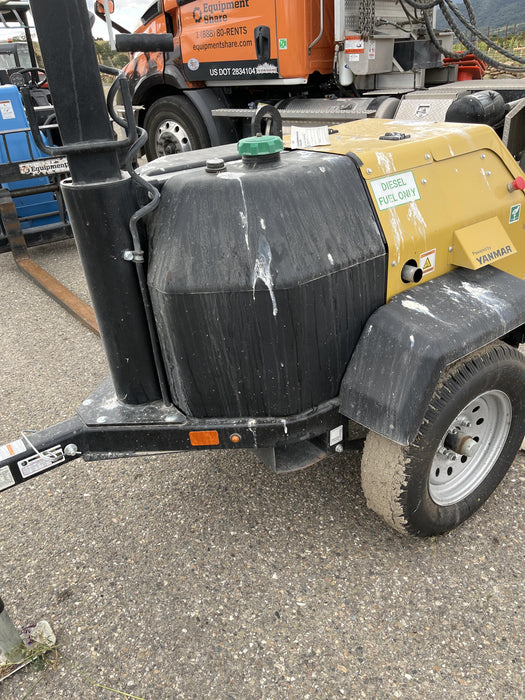 2022 Allmand NLV3GR (4) LED Light Fixture 350W, 23' Vertical Mast, 3kW Prime, Towable, ES Decals, T3