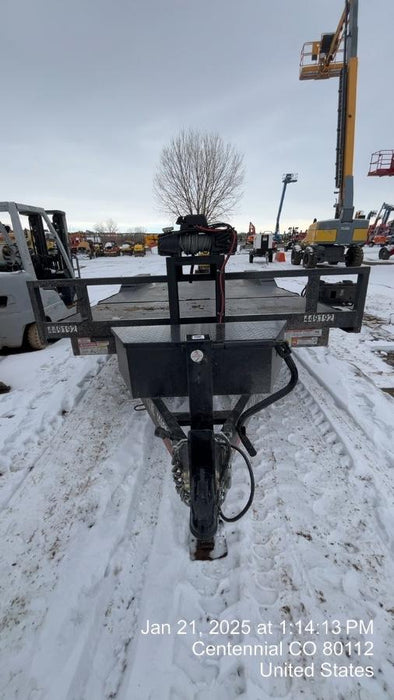 2025 TEXAS PRIDE TRAILERS 21' Lowboy Gravity Tilt Bed 14K Bumper Pull Trailer