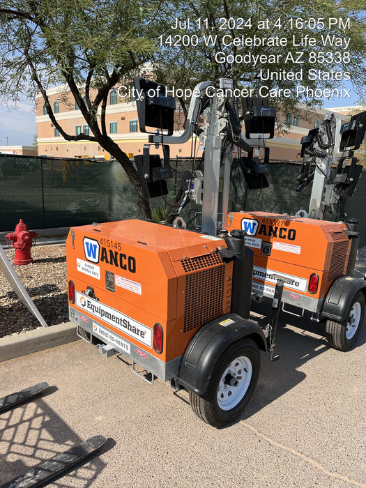2024 Wanco WLTT-4MM4K Diesel, Deep Sea Controller, Shore Power Plug, Auto Start, (4) 350W LED Floodlights, 4kW Generator, 60 Gal Fuel Tank, 2" Ball, T3