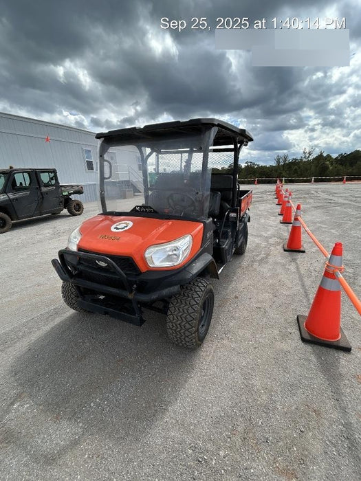 Kubota RTV-X1140W-H 4WD utility cart -LED strobe -Windshield tempered glass -Plastic canopy -Wire harness kit -Backup alarm