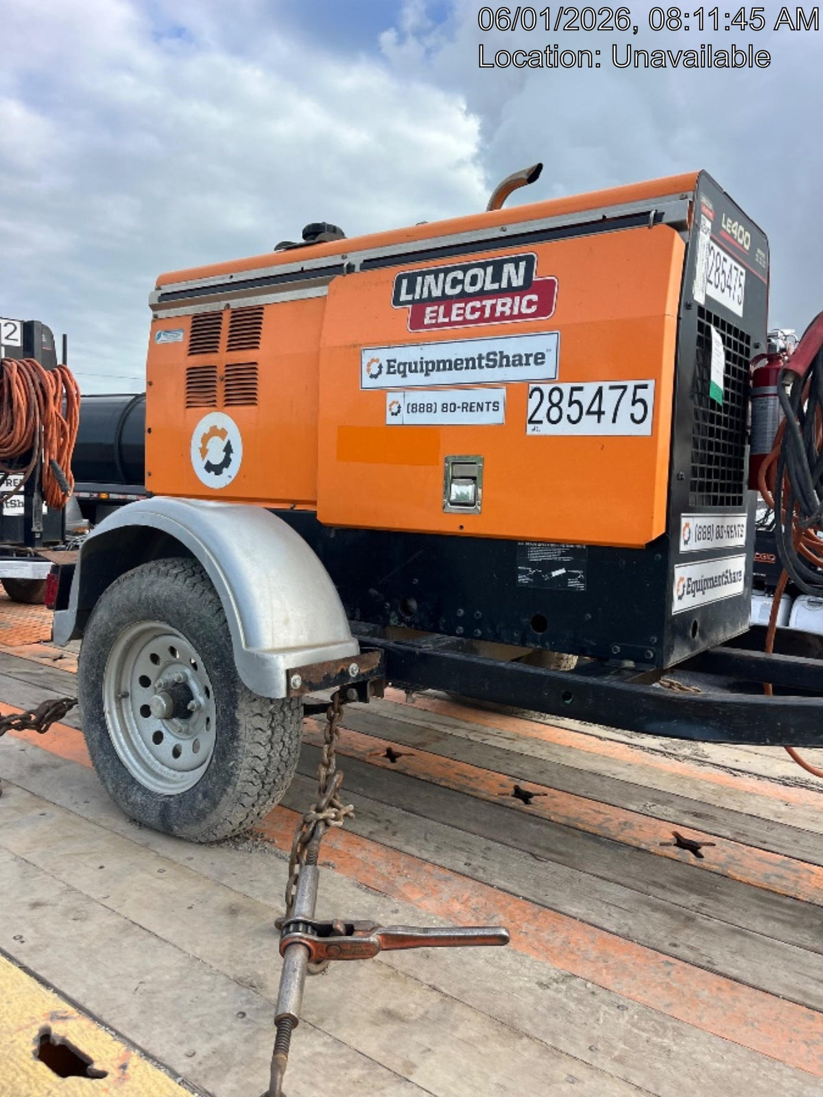 2022 Lincoln Electric LE400 Kubota V1505, Trlr, Cable Rack, Light Kit, ES Decals, T3