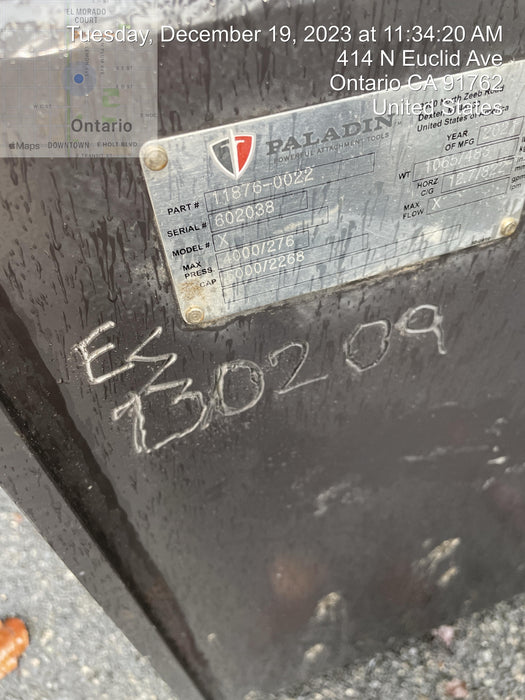 2020 PALADIN UTILITY GRAPPLE 11876-0022