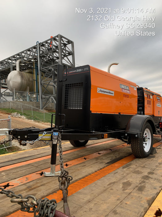2021 Lincoln Electric Vantage 322 Vantage 322 Ready Pak 3 w/ Decals, ORANGE (includes trailer, cable rack, fender light kit) NO Telematics