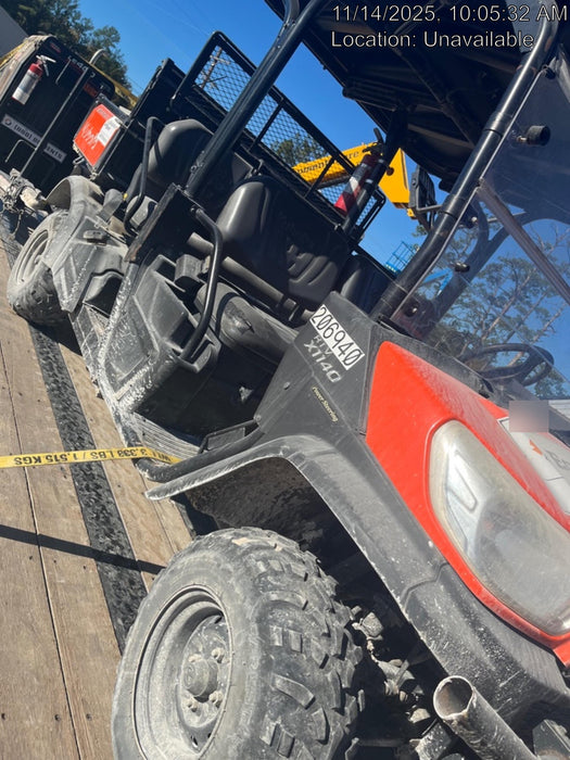 2022 Kubota RTV-X1140W-H Plastic Canopy, Windshield Acrylic Clear, LED Strobe Light, Wire Harness Kit, Back up Alarm