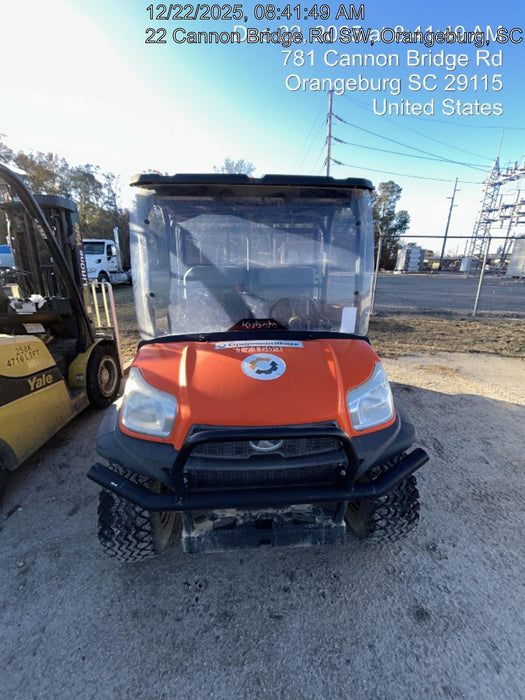 2021 Kubota RTV-X1140W-H Plastic Canopy, Windshield Acrylic Clear, LED Strobe Light, Wire Harness Kit, Back up Alarm