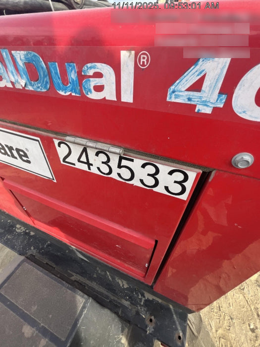 2022 Shindaiwa DGW400MDL Kubota D902 Engine, 23 HP, Dual Op Welder, Wire, Arc, Droop Stick, Tig, and CC Stick Functionality, Simulphase, 3 Phase and 1 Phase Gen Output, Single Axle NB Trlr, Slr Trckl Chrg 12V 12W, Fire Ext