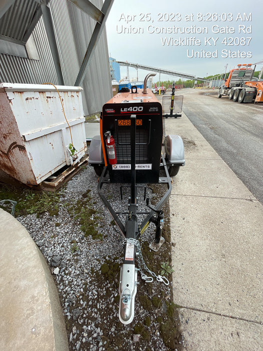 2022 Lincoln Electric LE400 Kubota V1505, Trlr, Cable Rack, Light Kit, ES Decals, T3