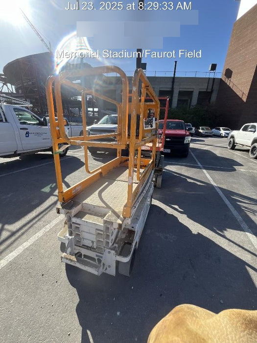 Custom Equipment HB-1430 <ul>
 <li>Hy-Brid Scissor Lift</li>
  <li>Platform capacity up to 670 lbs.</li>
  <li>Working height up to 20 ft</li>
  <li>Weighs under 1,700 lbs.</li>
  <li>Non-marking wheels </li>
</ul>