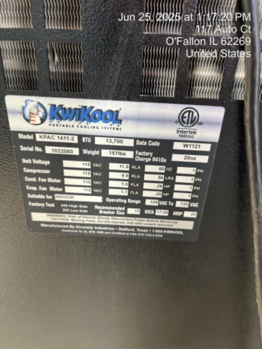 2022 KWIKOOL KPAC1411-2