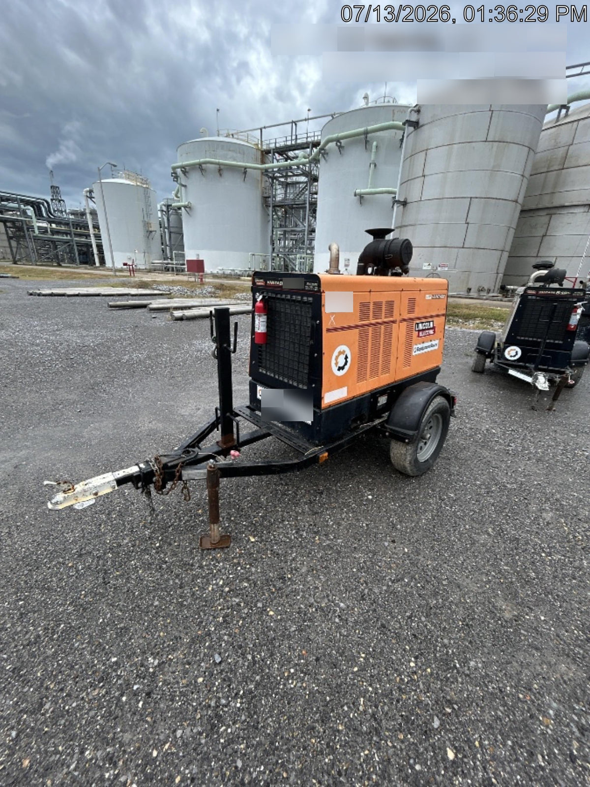 2021 Lincoln Electric Vantage 549X Ready Pak 3, ORANGE (includes trailer, cable rack, fender light kit)