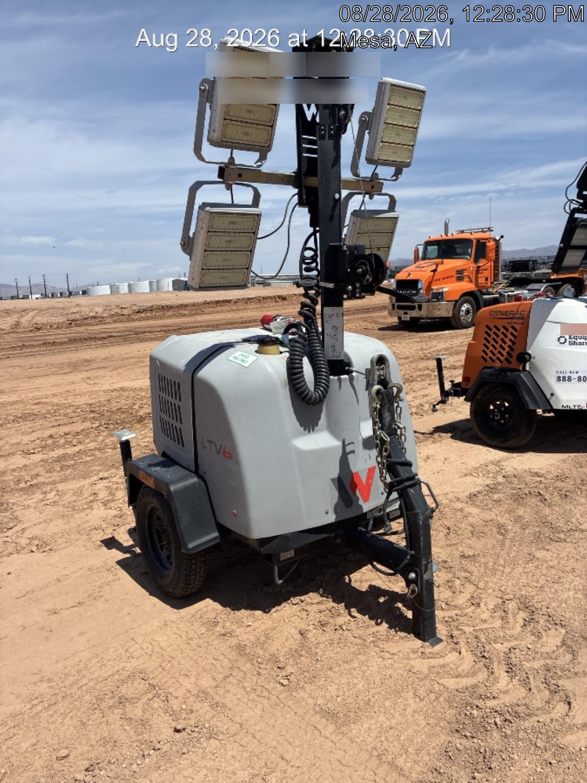 2019 Wacker Neuson LTV6K-LED Standard LED Towable Light Tower w/None