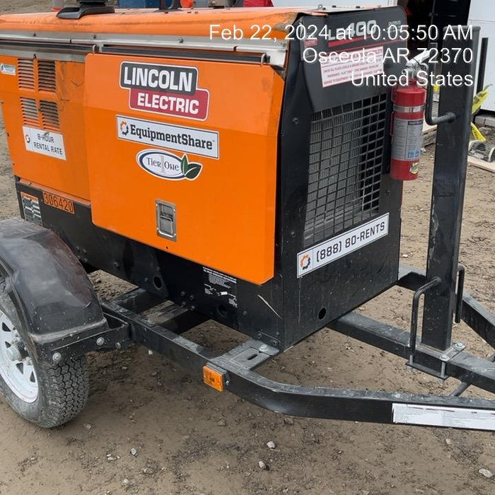 2023 Lincoln Electric LE400 Kubota V1505, Trlr, Cable Rack, Light Kit, ES Decals, T3