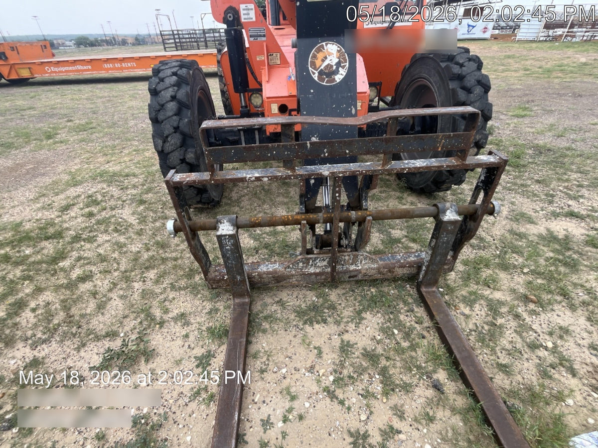 2019 Skytrak 6036 Cab/Heat/Air, Solid Tires, LED Work Lights, Beacon w/50" Carriage, 48" Pallet Forks