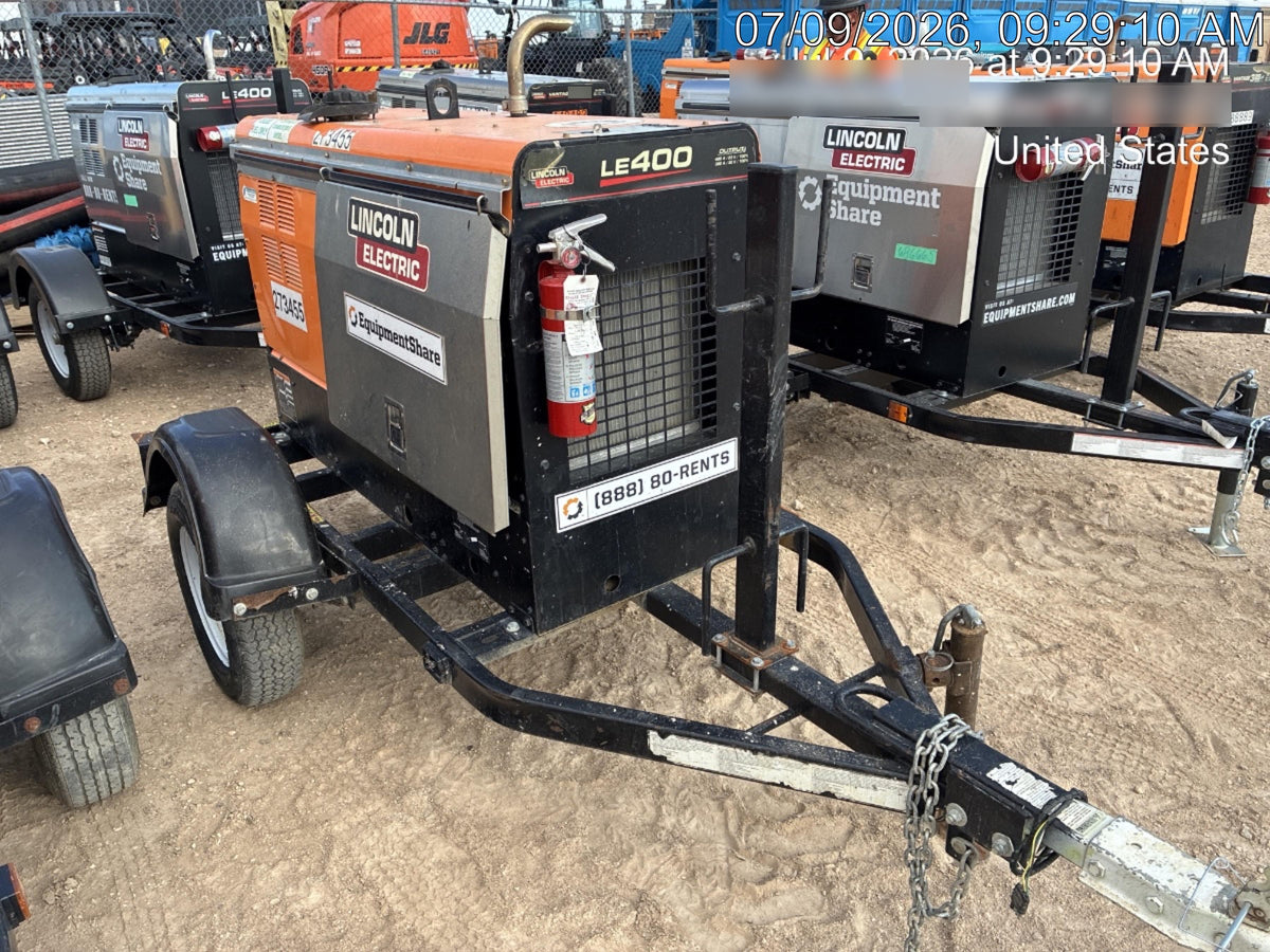 2022 Lincoln Electric LE400 Kubota V1505, Trlr, Cable Rack, Light Kit, ES Decals, T3