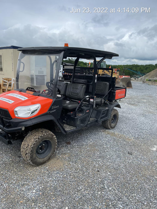 2022 Kubota RTV-X1140W-H Plastic Canopy, Windshield Acrylic Clear, LED Strobe Light, Wire Harness Kit, Back up Alarm