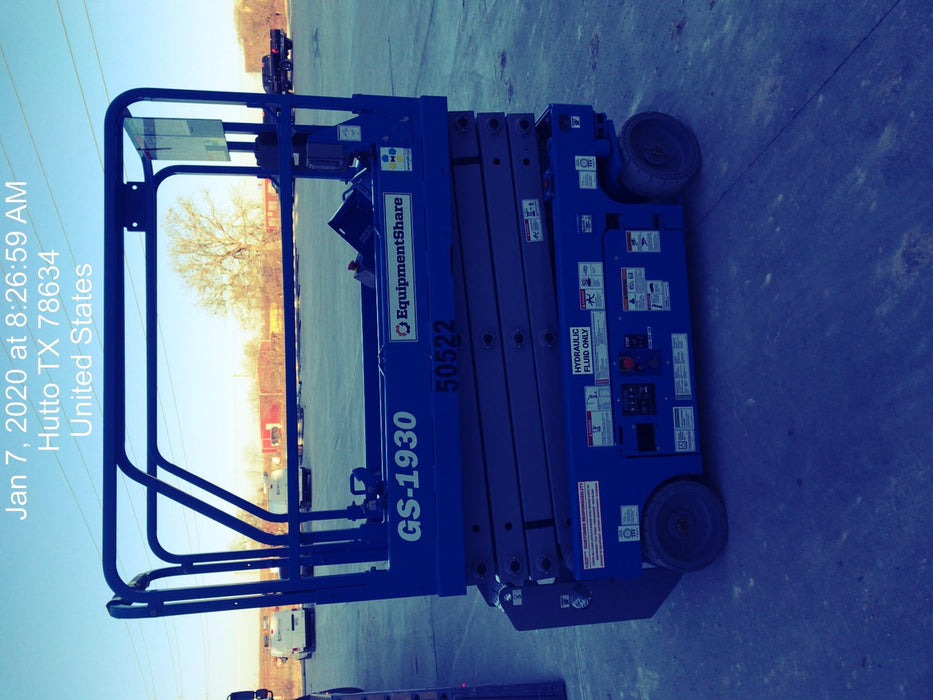 2019 Genie GS-1930 Fixed Rails with Chain Entry