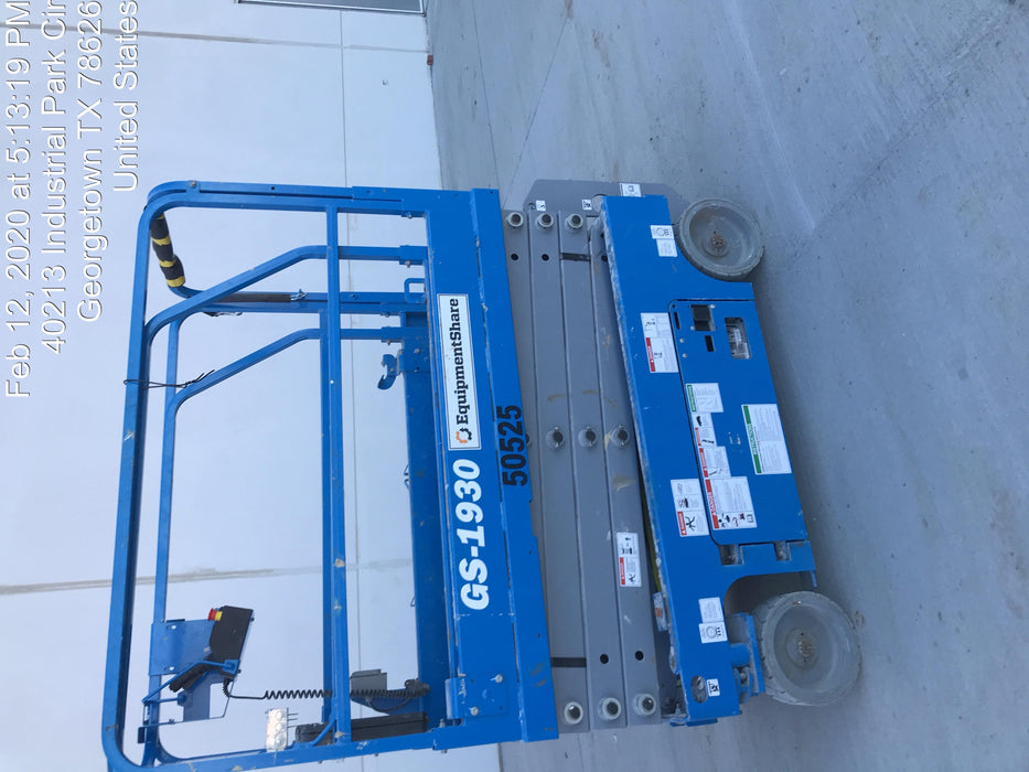 2019 Genie GS-1930 Fixed Rails with Chain Entry