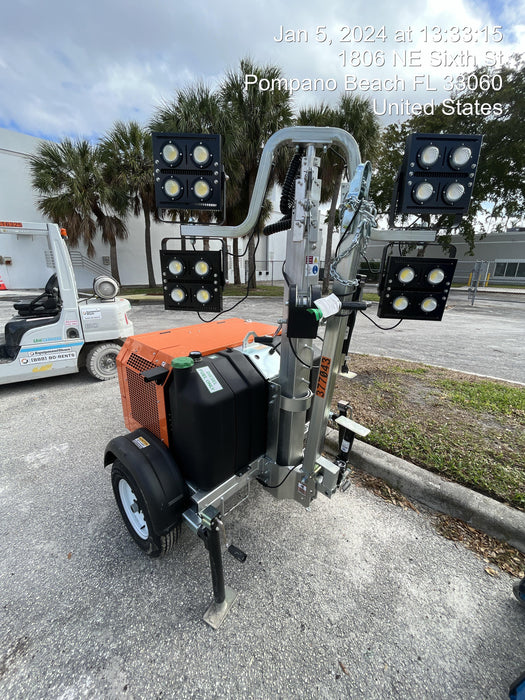 2023 Wanco WLTT-4MM4K Diesel, Deep Sea Controller, Shore Power Plug, Auto Start, (4) 350W LED Floodlights, 4kW Generator, 60 Gal Fuel Tank, 2" Ball, T3