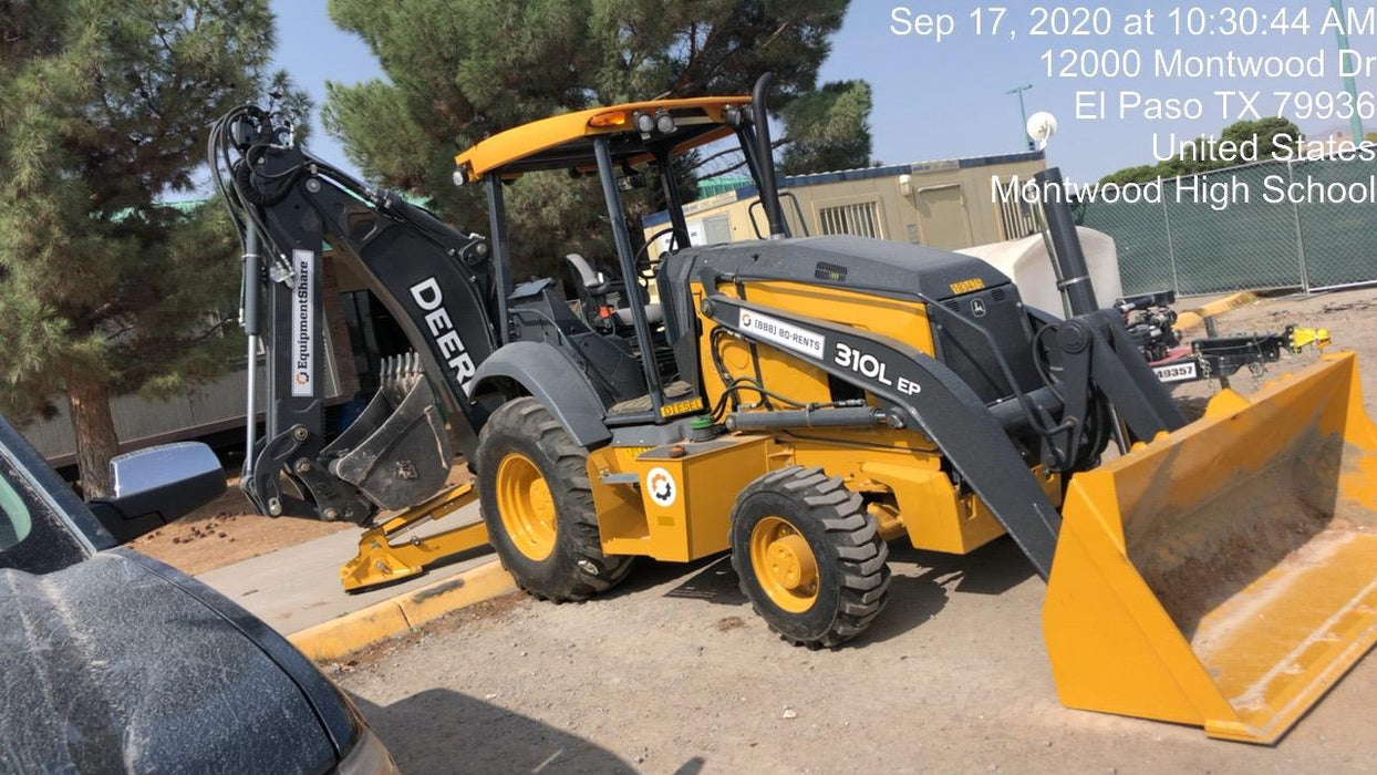 2020 John Deere 310LEP - Extendable Stick Canopy, 4WD, Extendable Stick, Pilot Controls, 2 Way Hydraulics, TAG Manual QC