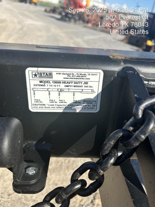 2025 STAR INDUSTRIES M1360B - Star JIB Boom
