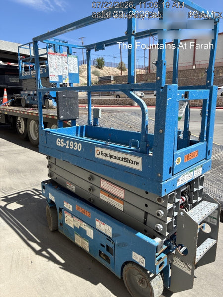 2020 Genie GS-1930 Solid Non Marking Tires, Beacon, Folding rails with half height swing gate