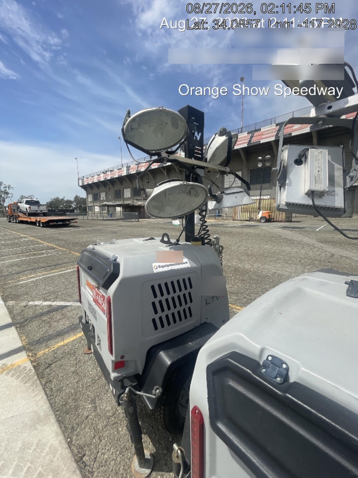 2019 Wacker Neuson LTV6L-MH Wacker Neuson LTV6L Mobile Light Tower w/Fuel Level Sensor Installed