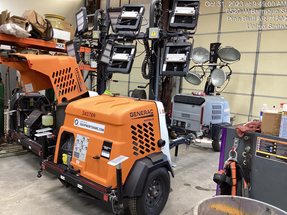 2023 Generac MLT2 Diesel, Flex Switch 120V Input, Powerzone Controller, (4) 320W LED Lights, 4kW Generator, 39.9 Gal Fuel Tank, 2" Ball, T3