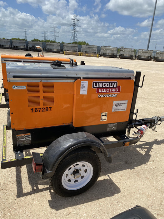 2021 Lincoln Electric Vantage 322 Vantage 322 Ready Pak 3 w/ Decals, ORANGE (includes trailer, cable rack, fender light kit) NO Telematics