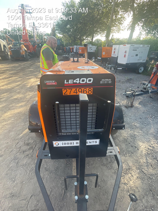 2022 Lincoln Electric LE400 Kubota V1505, Trlr, Cable Rack, Light Kit, ES Decals, T3