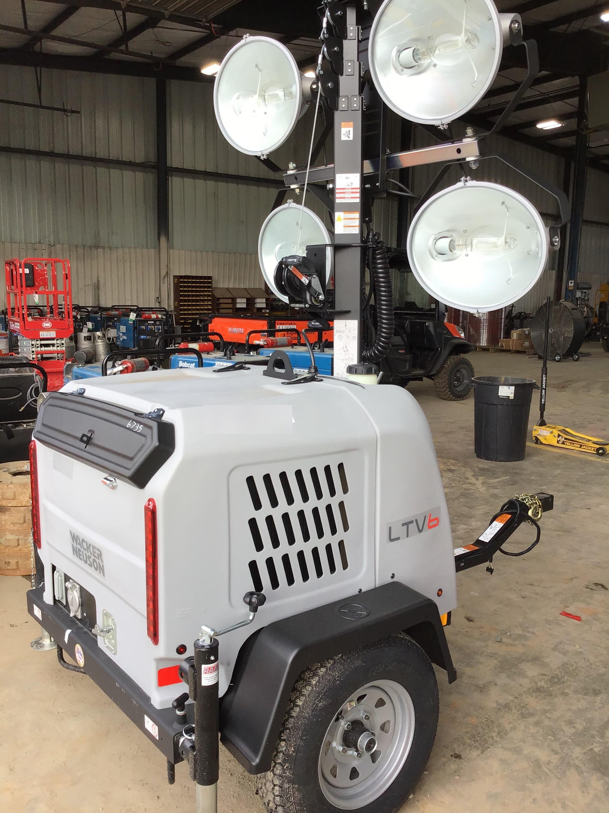 2019 Wacker Neuson LTV6L-MH Wacker Neuson LTV6L Mobile Light Tower w/Fuel Level Sensor Installed