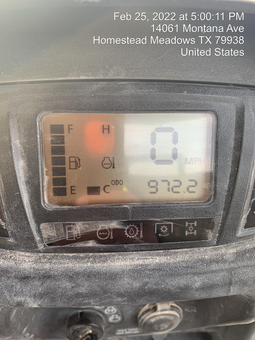 2021 Kubota RTV-X1140W-H Plastic Canopy, Windshield Acrylic Clear, LED Strobe Light, Wire Harness Kit, Back up Alarm