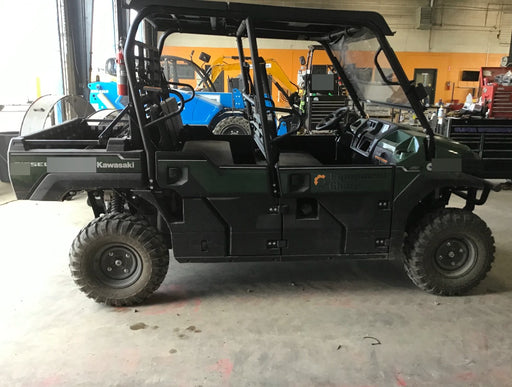 2019 Kawasaki Mule PRO-DXT Standard Options, Backup Alarm, Beacon, Plastic Hard Top, Poly Windshield, Horn Kit