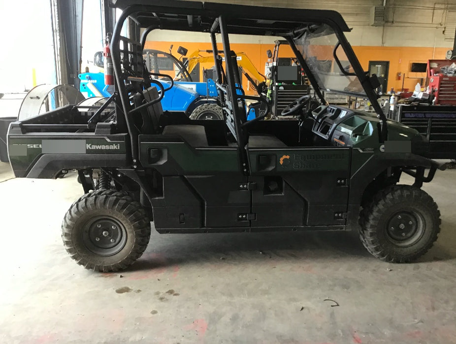 2019 Kawasaki Mule PRO-DXT Standard Options, Backup Alarm, Beacon, Plastic Hard Top, Poly Windshield, Horn Kit