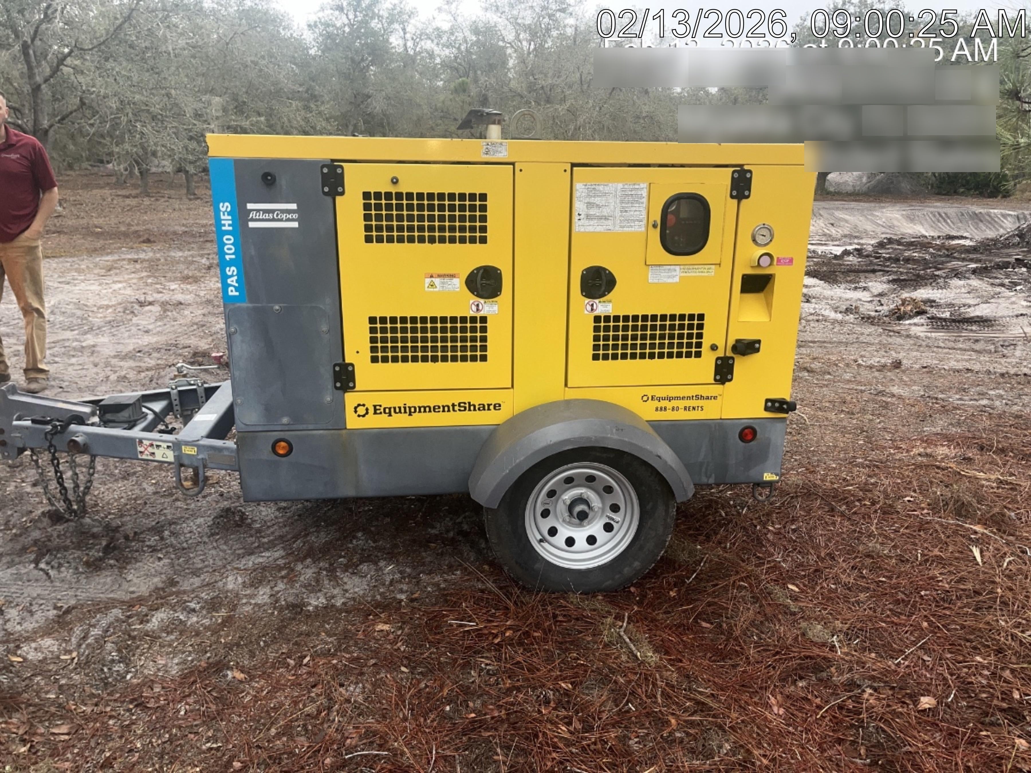 2021 ATLAS COPCO PAS 100 HF CS Enclosed