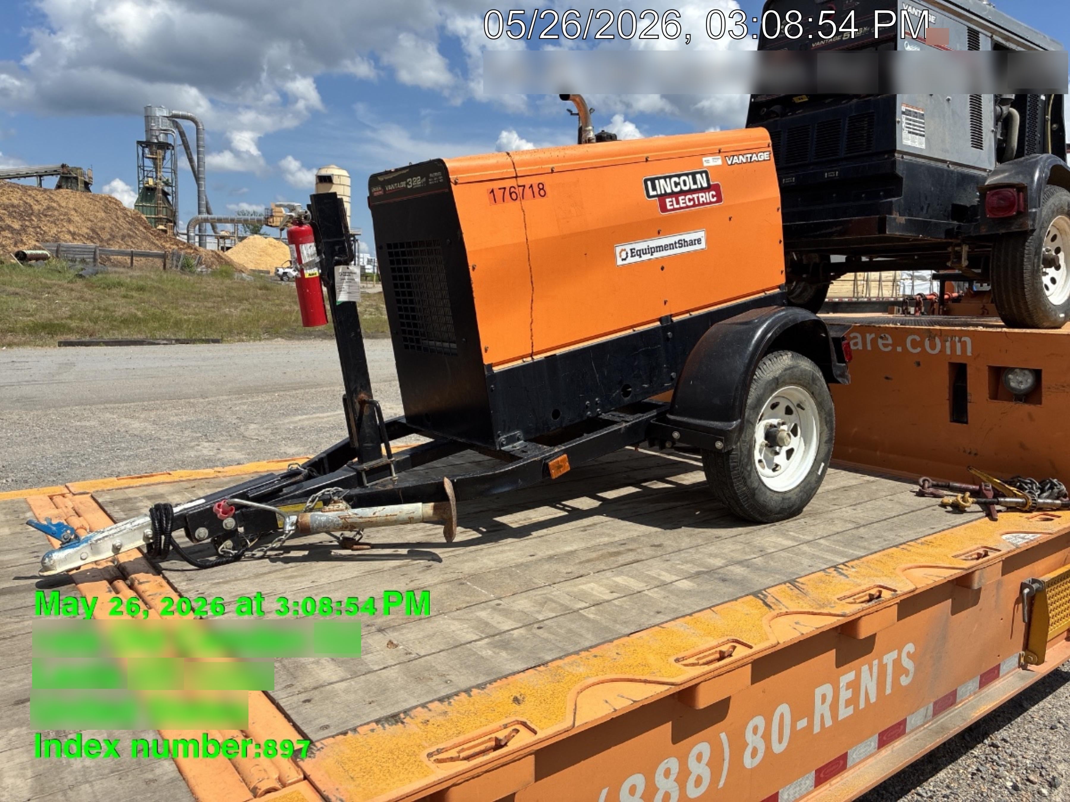 2021 Lincoln Electric Vantage 322 Vantage 322 Ready Pak 3 w/ Decals, ORANGE (includes trailer, cable rack, fender light kit) NO Telematics