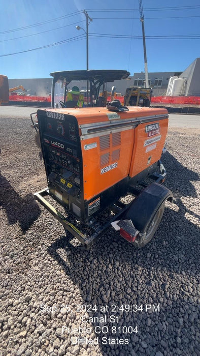 2023 Lincoln Electric LE400 Kubota V1505, Trlr, Cable Rack, Light Kit, ES Decals, T3