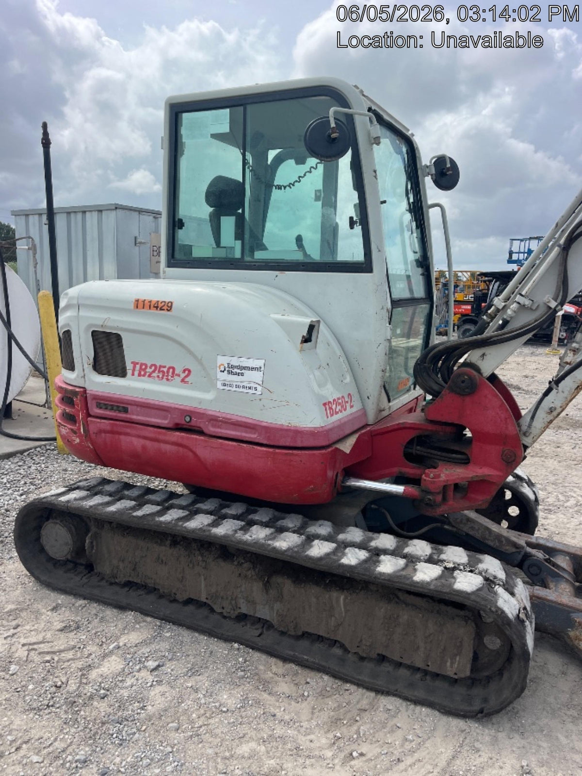 2020 Takeuchi TB250-2C Cab/Heat/Air, Rubber Tracks, Manual TAG QC