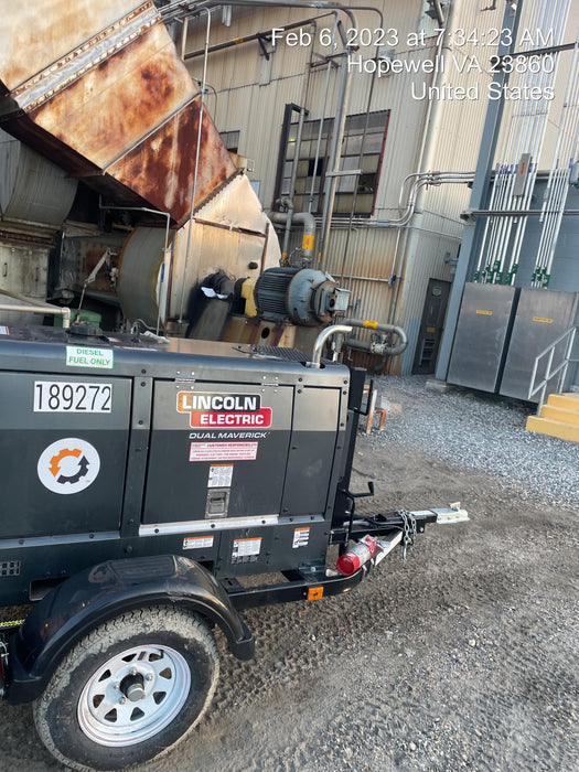 2021 Lincoln Electric Dual Maverick 200/200X Ready Pak 3, Includes Trailer, Cable Rack, Fender Light Kit